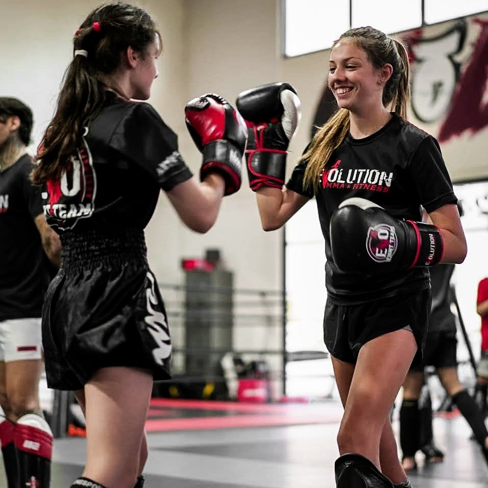 Evolution MMA Training - Female athletes training together